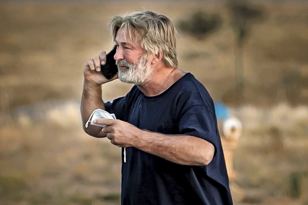 Alec Baldwin outside the Santa Fe County Sheriff's Office in Santa Fe, New Mexico on Thursday. Photo: Santa Fe New Mexican via AP