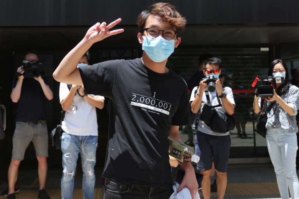 Figo Chan is seen outside District Court in this file photo from May 17, 2021. Photo: Nora Tam