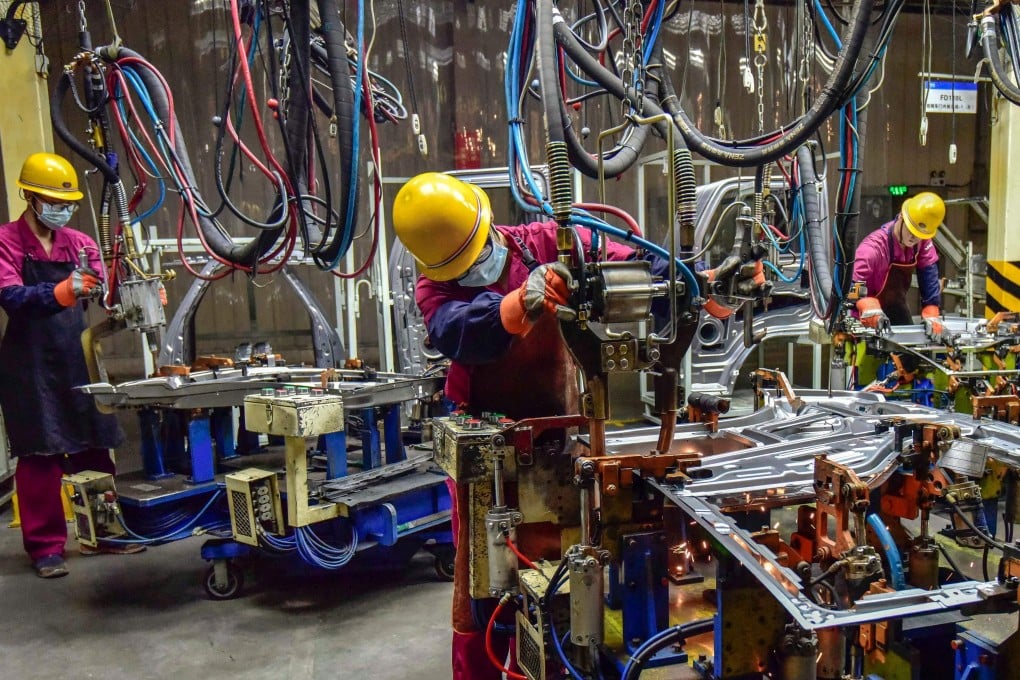 China’s economic growth in the third quarter slipped to 4.9 per cent, down from 7.9 per cent in the second quarter and 18.3 per cent in the first. Photo: AFP