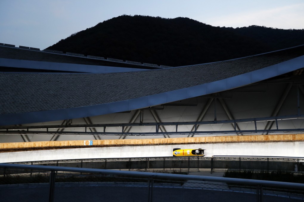 Germany’s Laura Nolte in action at the Yanqing National Sliding Centre. Photo: Reuters