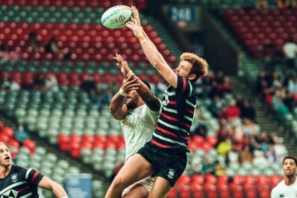 Hong Kong player Liam Herbert at the Edmonton Sevens in Canada. Photo: Handout