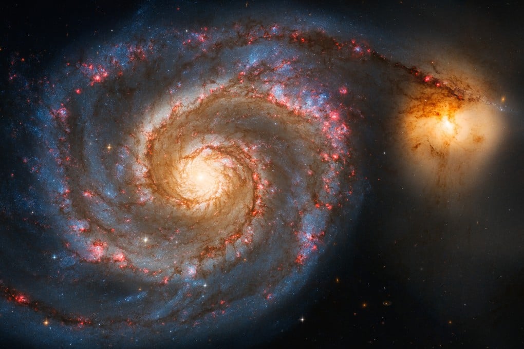 Signs of the exoplanet were found in the Whirlpool Galaxy, Messier 51, by astronomers using X-rays. Image: Shutterstock