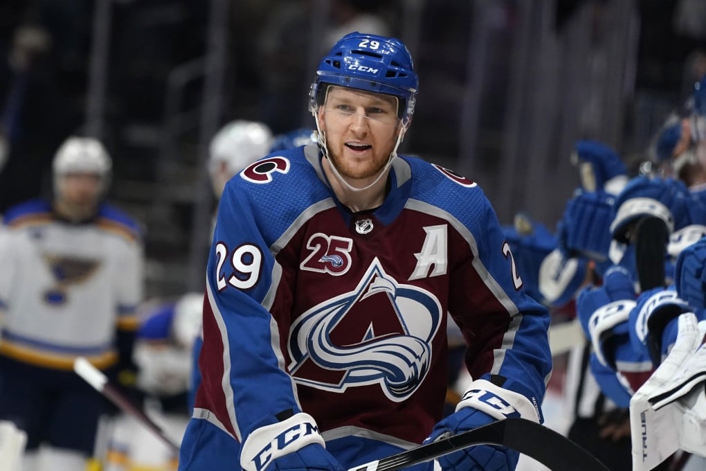 Nathan MacKinnon could be Canada’s most overlooked player and may be the game-breaker come February at the 2022 Winter Olympics in Beijing. Photo: AP