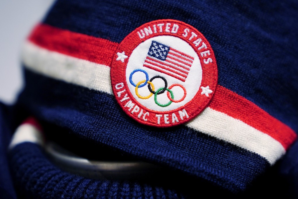 Winter Olympics closing ceremony uniforms for US athletes are pictured in New York on Thursday. Photo: Reuters