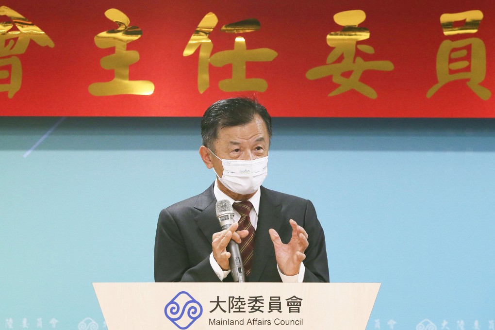 Chiu Tai-san, head of Taiwan’s Mainland Affairs Council, said Beijing was “trapped in a contradiction of peace and war”. Photo: CNA