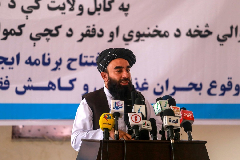 Taliban spokesman Zabihullah Mujahid in Kabul, Afghanistan on October 24. Photo: EPA-EFE
