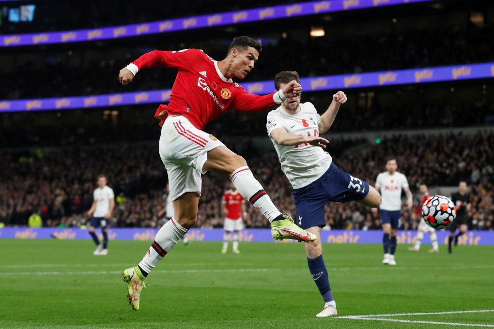 Manchester United’s Cristiano Ronaldo was on target in the win against Tottenham. Photo: Reuters