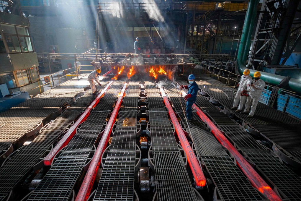 China is by far the world’s biggest producer of both steel and aluminium. Photo: AFP