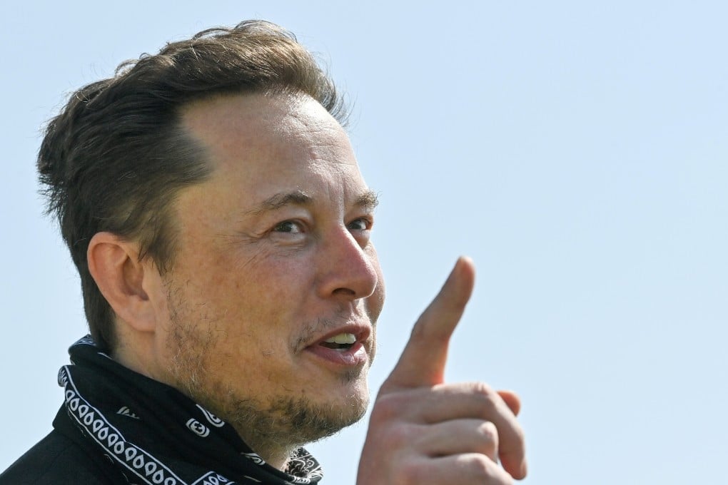 Tesla CEO Elon Musk gestures as he visits the construction site of a Gigafactory in Gruenheide, near Berlin, on August 13. Musk sparked widespread speculation on Twitter when he posted an ancient Chinese poem about fratricide. Photo: Reuters