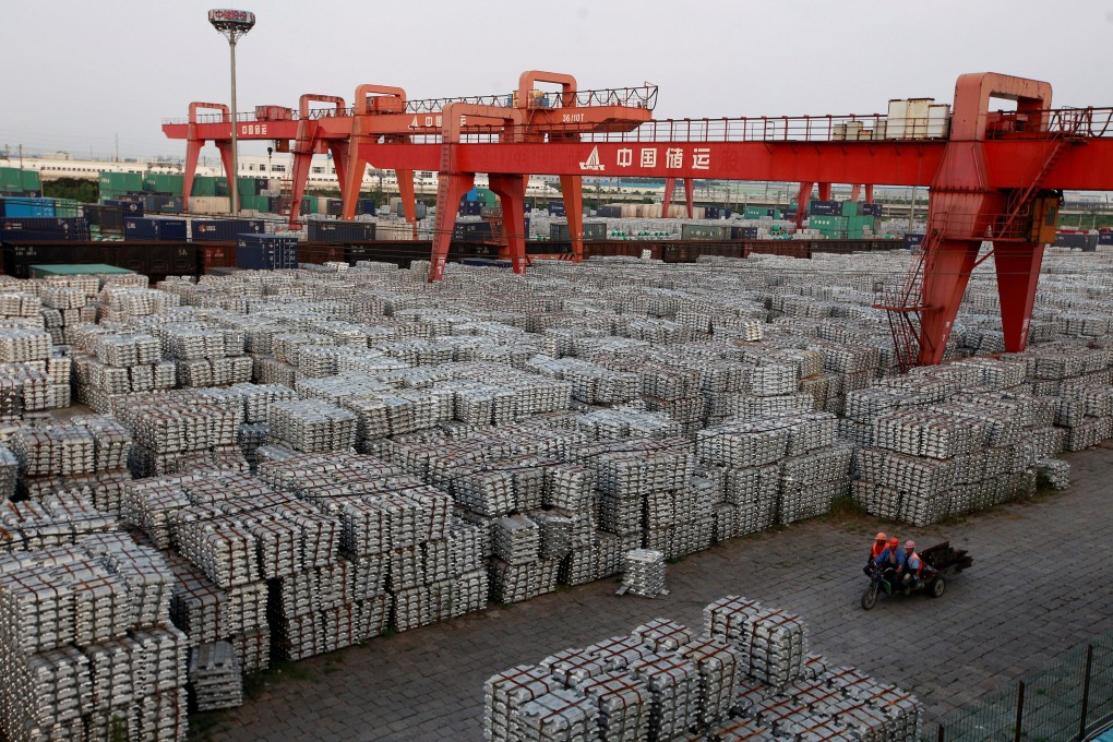 The price of aluminium was about US$2,700 a tonne on Friday, after touching a 13-year high of US$3,000 earlier this month. Photo: Reuters