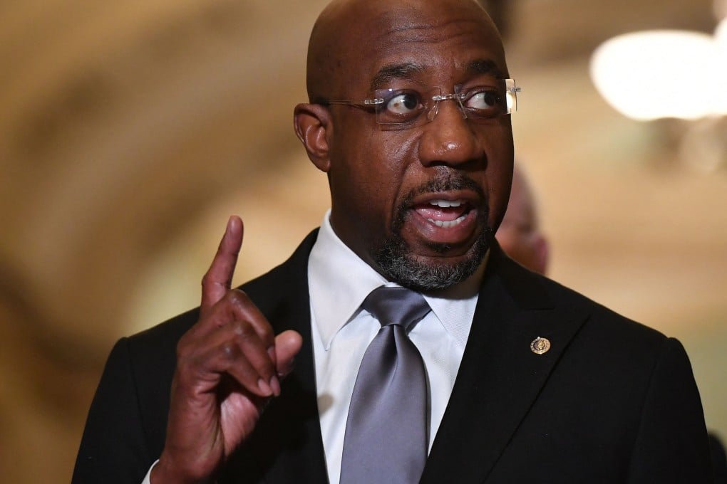 US Senator Raphael Warnock, Democrat of Georgia, has introduced a bill that would further restrict the ability of Chinese businesses to acquire US companies that hold personal data about US citizens. Photo: AFP
