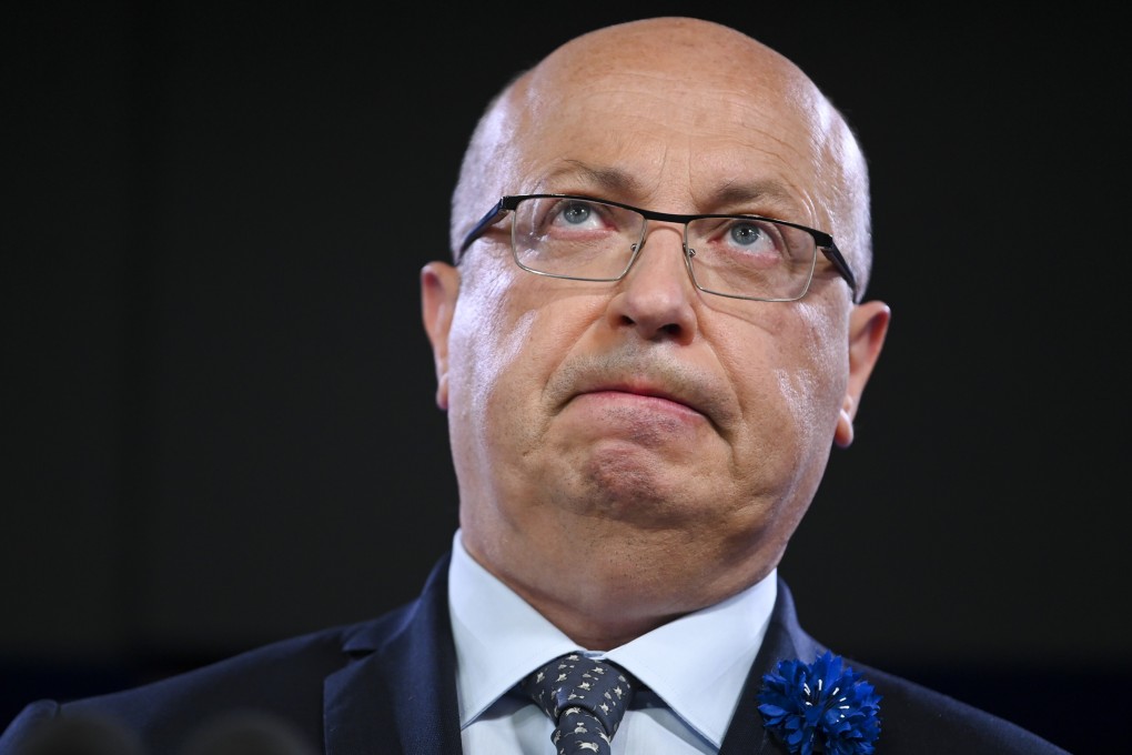 France's ambassador to Australia Jean-Pierre Thebault speaks to the National Press Club in Canberra on November 3, saying it is now ‘up to Australia’ to suggest ways to repair the damaged relationship. Photo: DPA