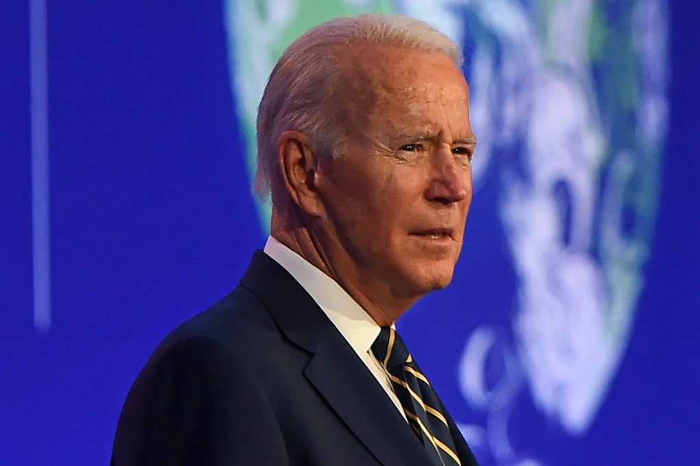 US President Joe Biden at the COP26 UN Climate Change Conference in Glasgow, in Scotland, on November 1. Photo: AFP