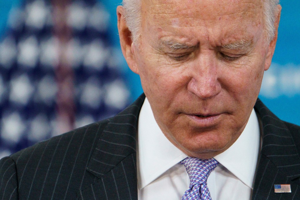 US President Joe Biden speaks on the authorisation of the Covid-19 vaccine for young children in Washington on Wednesday. Photo: AFP
