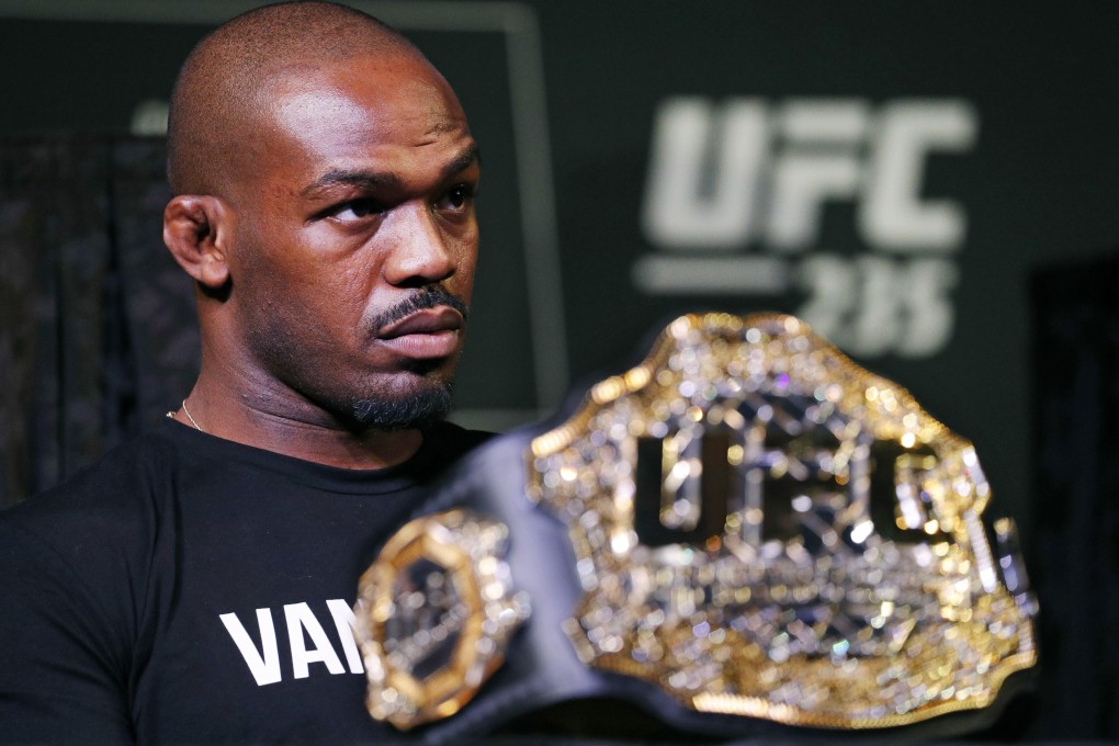 Former light heavyweight champion Jon Jones attends a news conference for UFC 235 in Las Vegas. Photo: AP