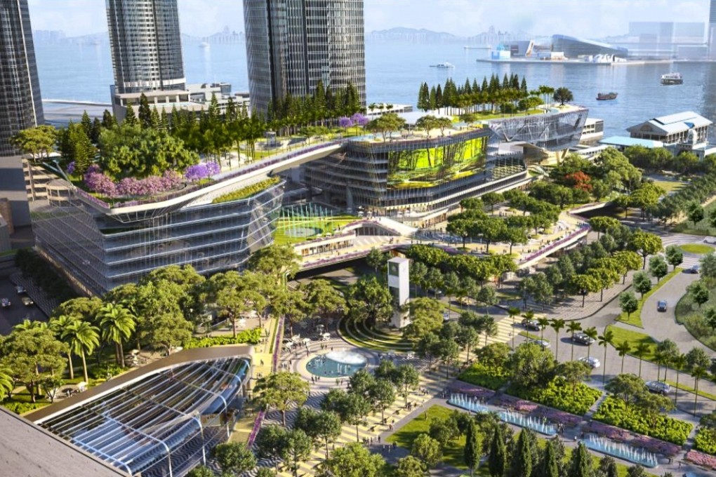 An artist’s impression of the Central harbourfront plot upon its completion. Photo: Handout