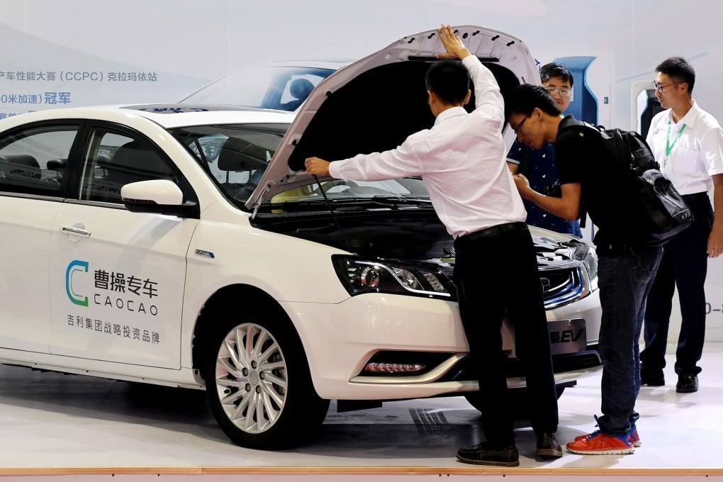 Caocao Mobility, backed by Chinese carmaker Geely, said it raised 3.8 billion yuan in September. Photo: Reuters