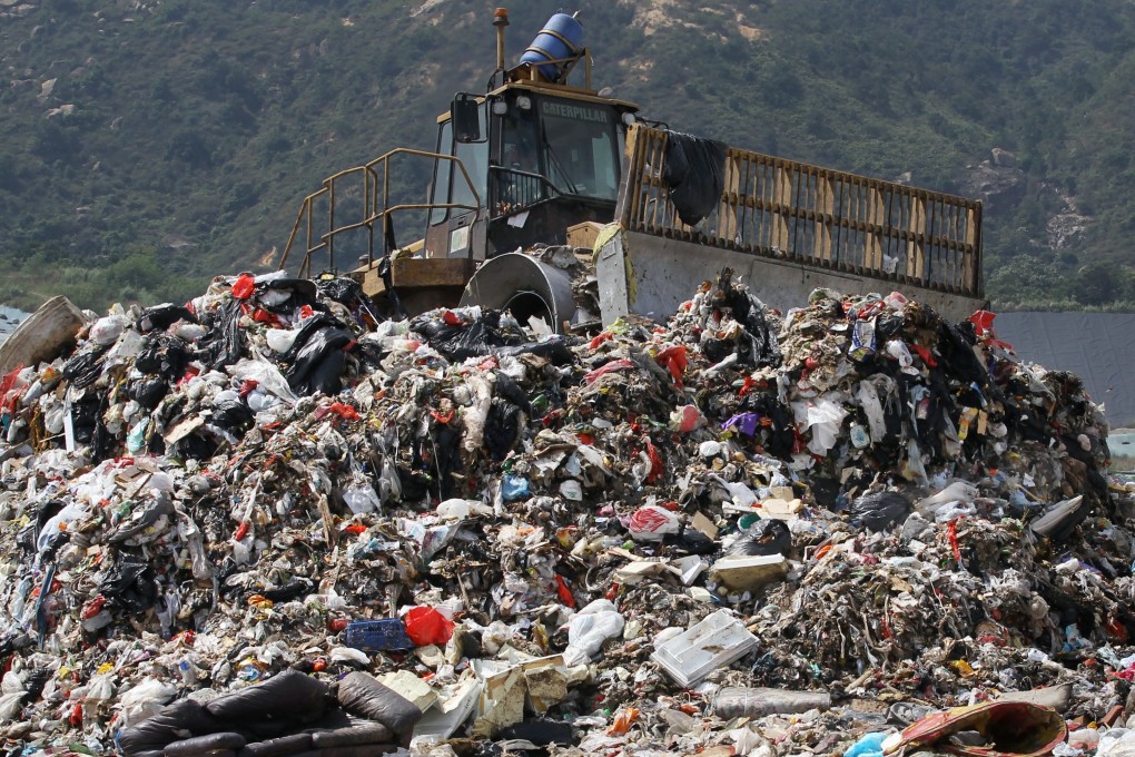 The West New Territories Landfill in Nim Wan, Tuen Mun. Photo: Edward Wong