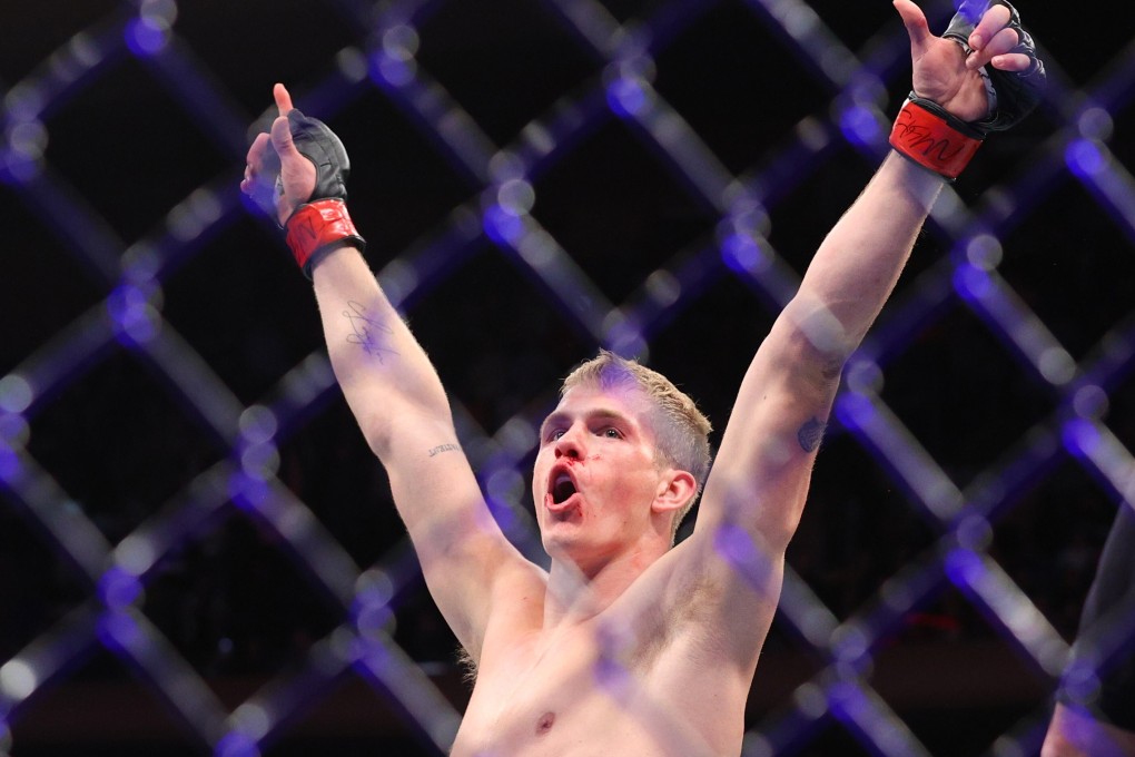 Ian Garry celebrates after defeating Jordan Williams at UFC 268. Photo: USA TODAY Sports