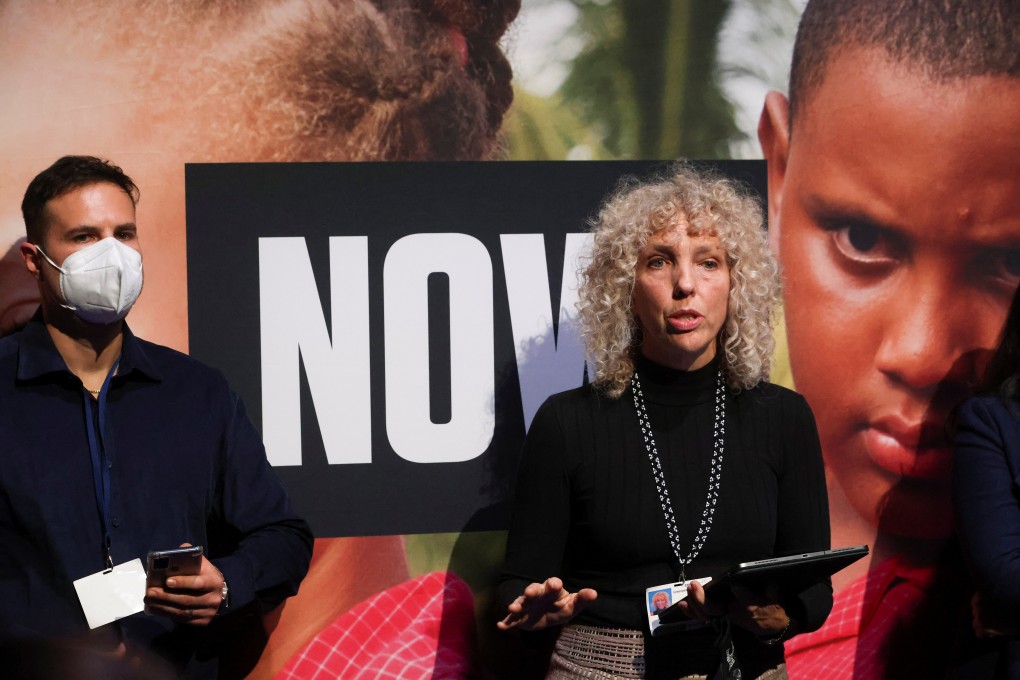 Greenpeace International manager Jennifer Morgan attends the COP26 UN Climate Change Conference in Glasgow, Scotland on November 3. Photo: Reuters