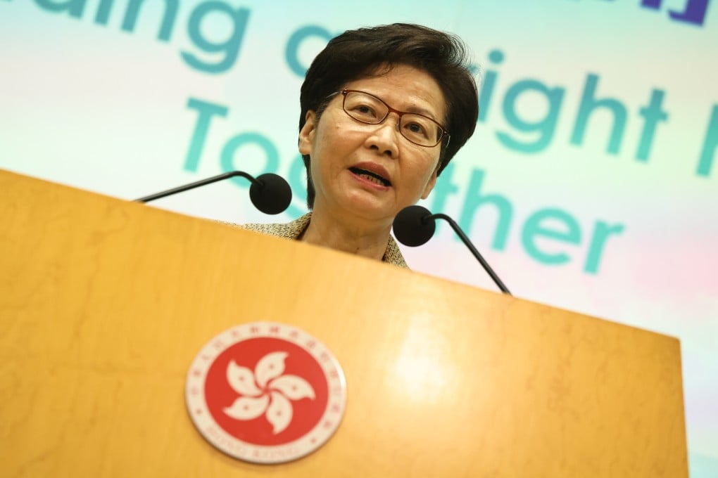 Chief Executive Carrie Lam will give local teachers a lecture on the constitutional role of her office later this month. Photo: K. Y. Cheng