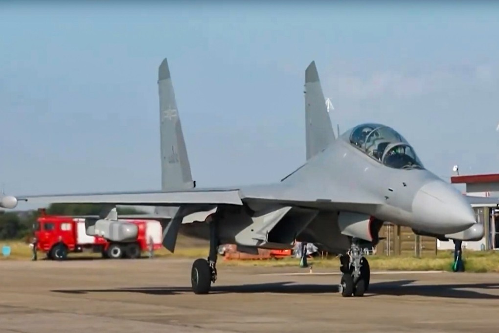 The J-16D multirole fighter jet can carry a range of weapons, interference and surveillance devices. Photo: Handout