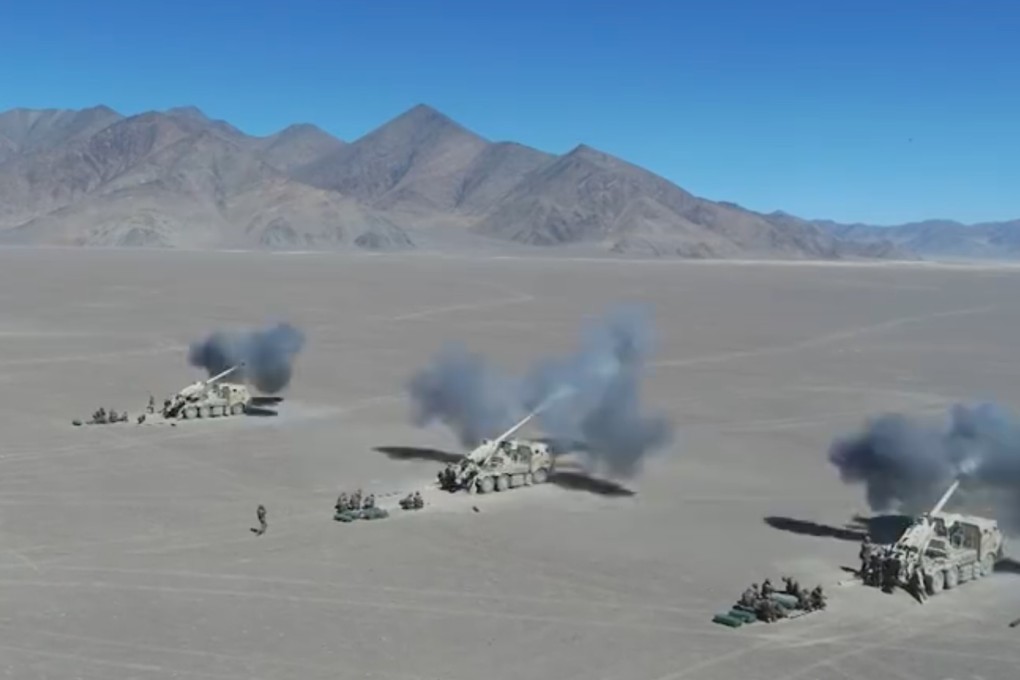 The PLA has conducted training in the remote Tibetan Plateau region in recent days. Photo: Weibo