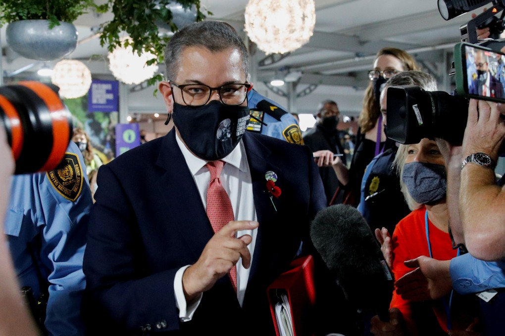 Alok Sharma, President of the UN Climate Change Conference (COP26), talks to the media at the Glasgow event on November 10, two days before it is due to end. Photo: Reuters