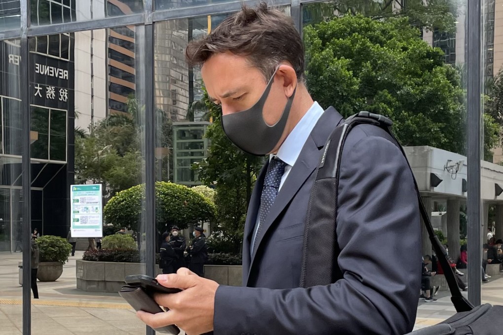 Francis William Haden, ex-employee of Leighton Contractors (Asia), leaves District Court on Tuesday. Photo: Jasmine Siu