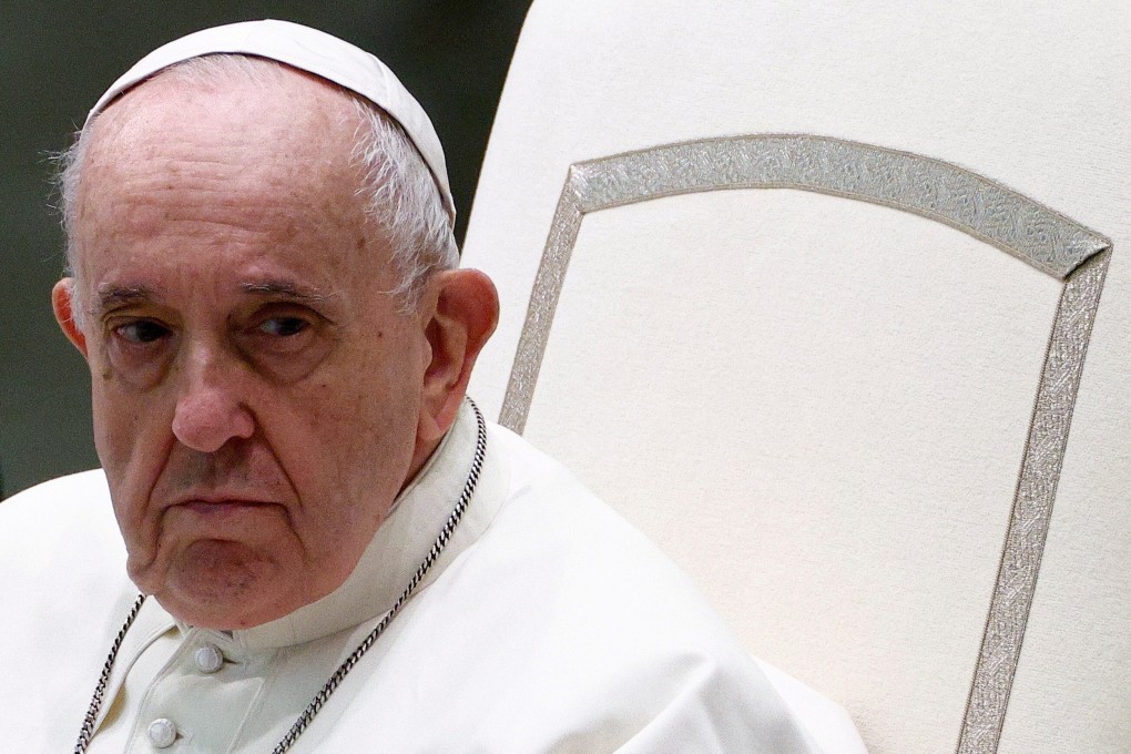 Pope Francis at the Vatican last month. He has written a letter to COP26. Photo: Reuters