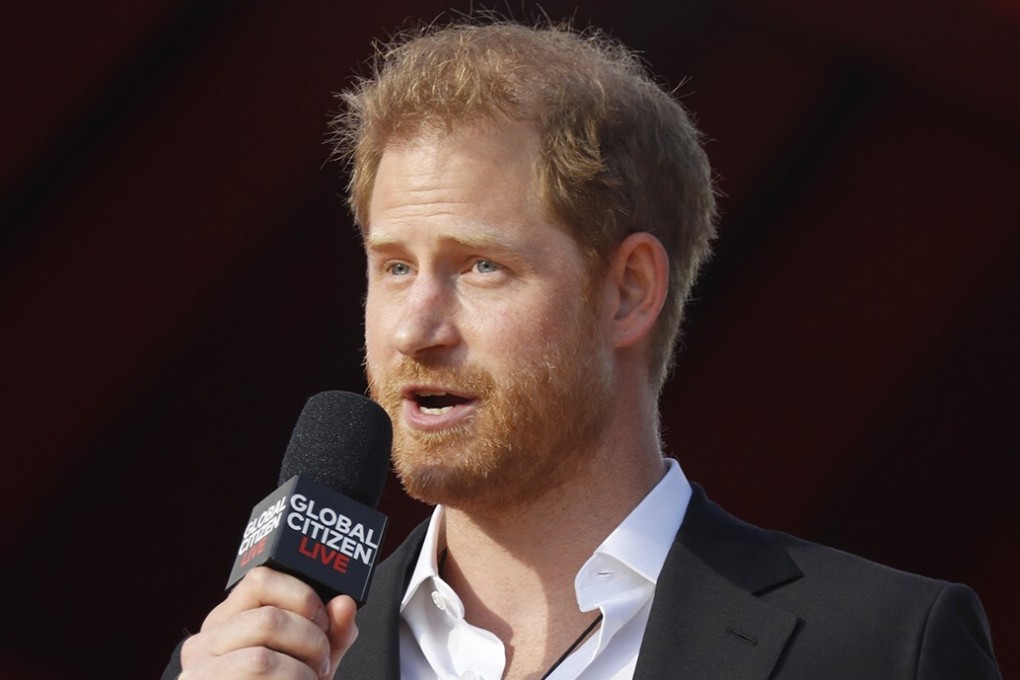 Britain’s Prince Harry speaks onstage during an event in New York in September. Photo: TNS
