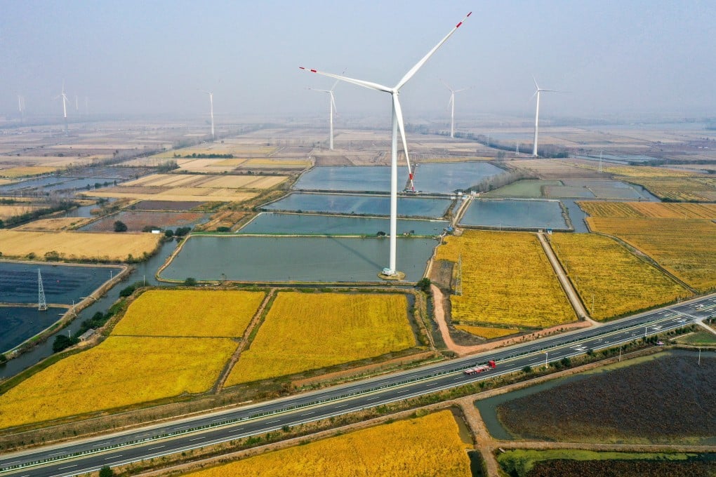 A wind power farm in China’s eastern Jiangsu province. The PBOC lending facility is expected to add at least 1 trillion yuan in liquidity in the coming year, according to a Chinese securities firm. Photo: Xinhua