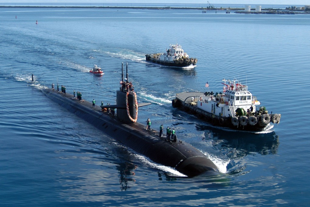 The Los Angeles-class submarine USS San Francisco in Apra Harbor, Guam. Photo: Getty images