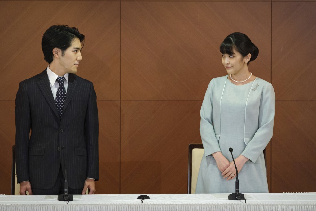 Japan’s former princess Mako with her husband Kei Komuro in Tokyo. Photo: AP