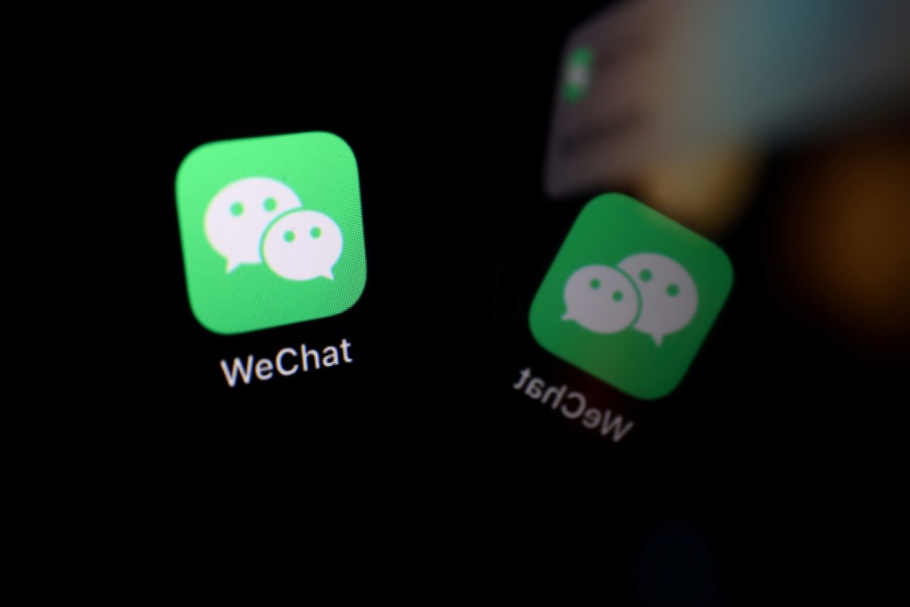 The WeChat app icon is seen reflected on a mobile phone in this illustration picture taken September 19, 2020. Photo: Reuters