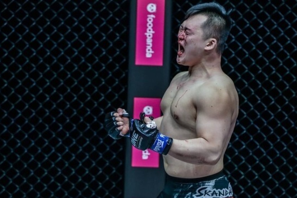 Kang Ji-won celebrates knocking out Amir Aliakbari. Photo: Handout