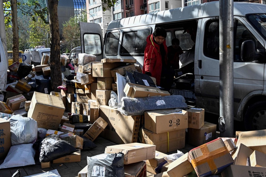 This year’s Singles’ Day was weighed down by China’s slowest economic expansion pace in decades, as growth slowed to 4.9 per cent in the third quarter. Photo: AFP