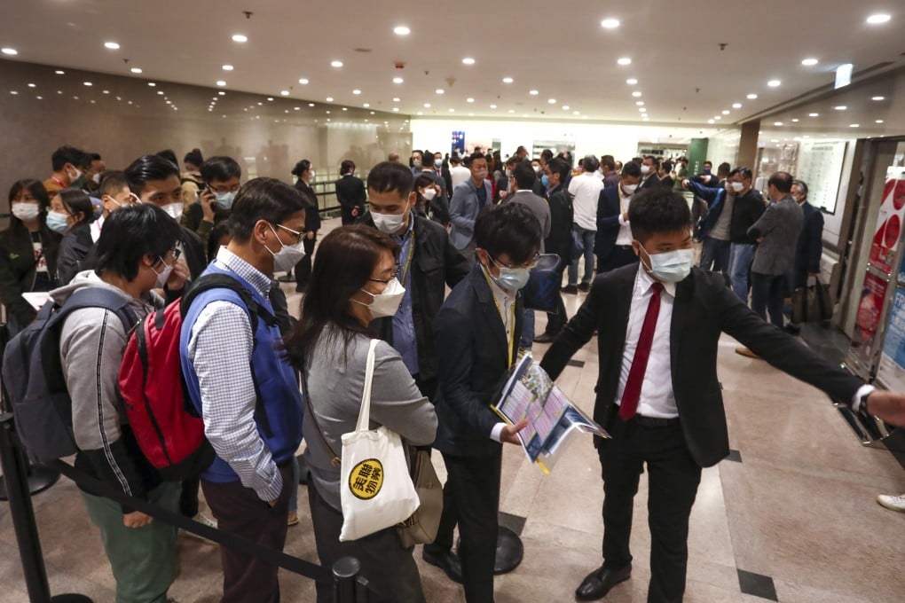 Sales for the Monaco One flats in Kai Tak, at Wheelock’s sales office at The Gateway in Tsim Sha Tsui on 13 November 2021. Photo: Jonathan Wong