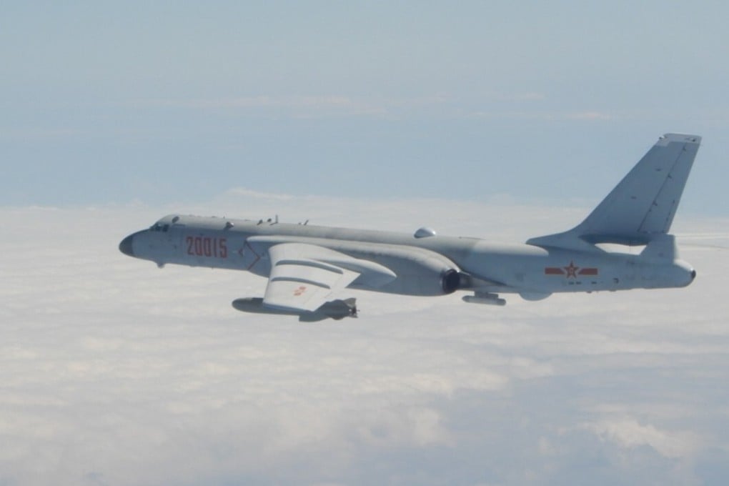 The H-6J bombers operated by the PLA Navy are modified versions of the air force’s H-6K bombers, with improvements to combat attacks from ships. Photo: Handout