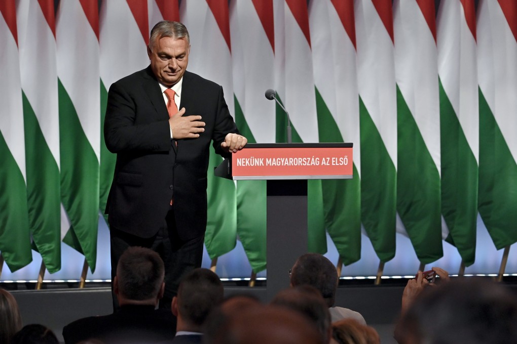 Hungarian Prime Minister Viktor Orban in Budapest, Hungary on Sunday. Photo: EPA-EFE