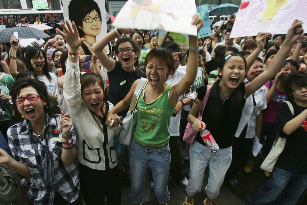 There has been a growing concern in Beijing about obsessive fans and poorly behaved celebrities as the age of performers and their fans have become increasingly younger. Photo: Getty