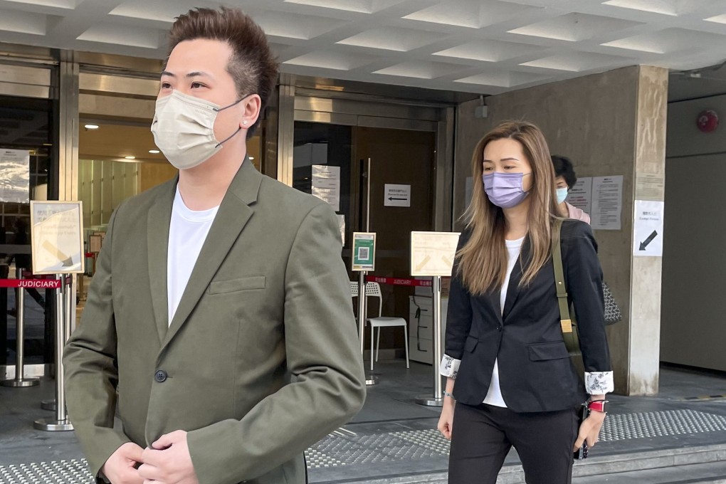 Alleged victims Louis Wan (left) and his wife Leung Pik-kei leave the High Court on Monday. Photo: Jasmine Siu