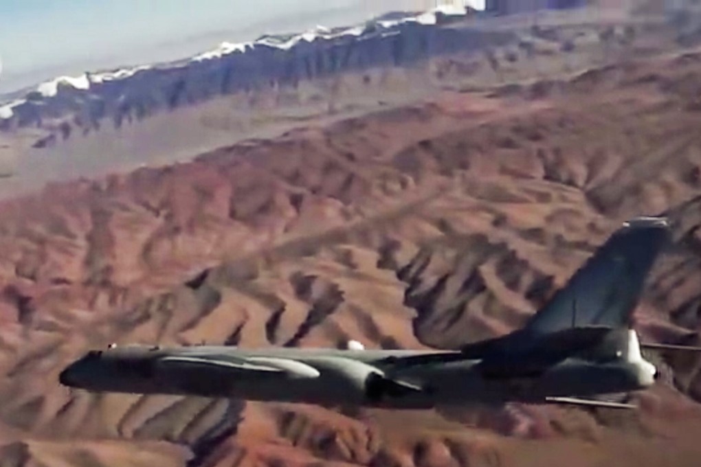 The H-6K bomber was not armed with a long-range cruise missile. Source: CCTV