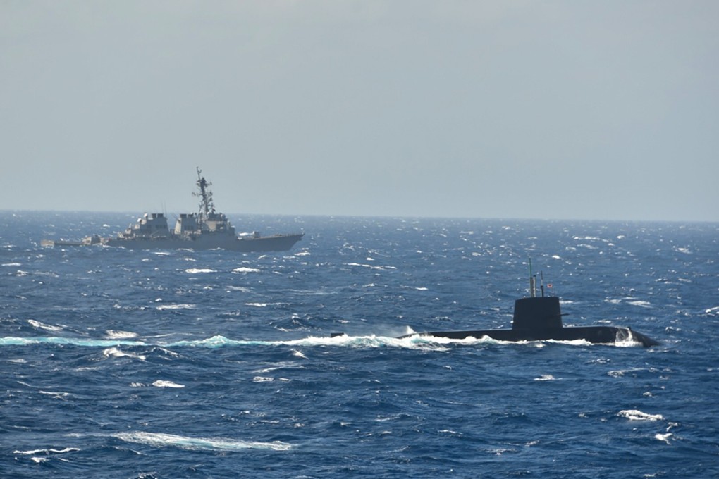 The exercise was the first of its kind in the disputed waters. Photo: Handout