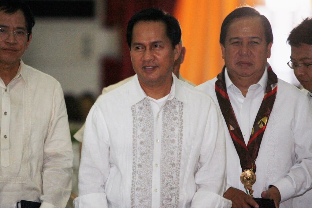 Apollo Carreon Quiboloy, centre, pictured with presidential candidates attending his 60th birthday celebration in Davao City, southern Philippines, in 2010. Photo: Reuters