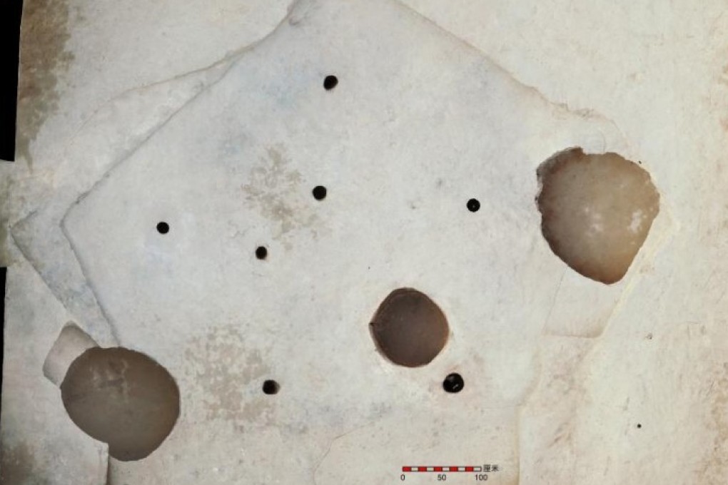 While it does not look like much, this pentagonal shape is believed to be a 5,500-year-old structure of an ancient Chinese civilisation. Photo: Taiyuan Institute of Cultural Relics and Archaeology