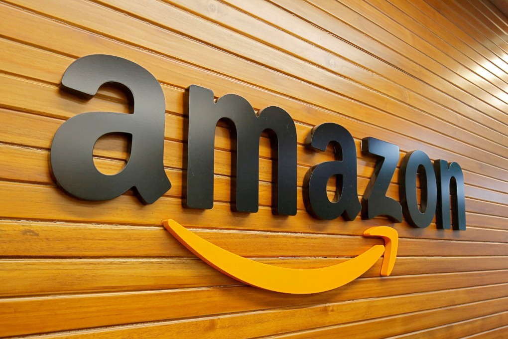 The Amazon logo inside the company’s office in Bangalore, India. Photo: Reuters
