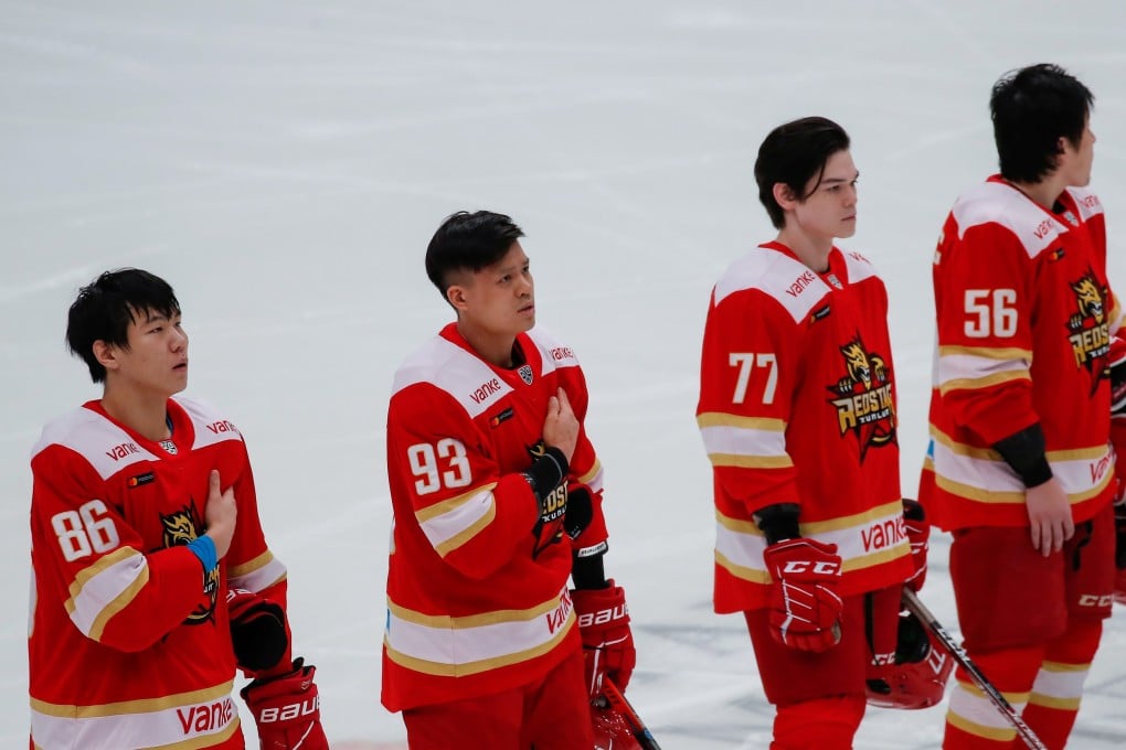 China’s men’s ice hockey team, whose players are currently playing for the Kunlun Red Star in the KHL, are going to get a rude awakening against NHL players come February in Beijing. Photo: Reuters