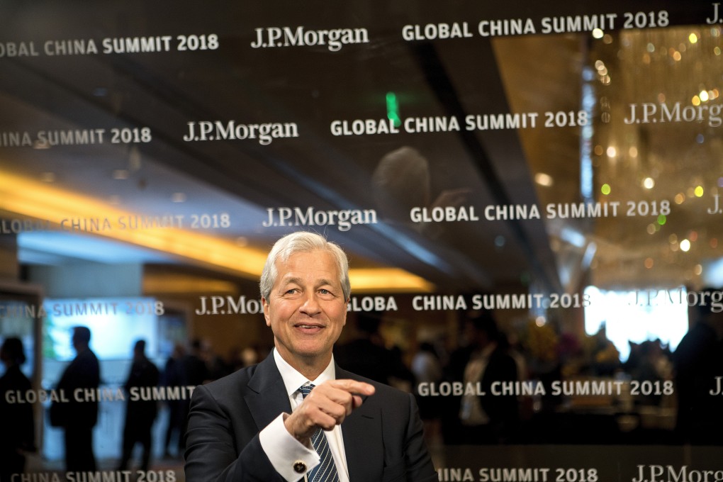 JPMorgan Chase CEO Jamie Dimon became the first Wall Street boss to visit Hong Kong since the beginning of the coronavirus pandemic. Photo: Bloomberg