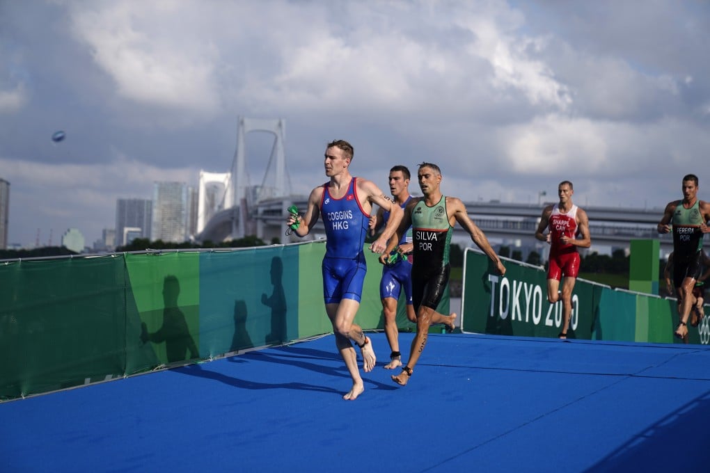 Oscar Coggins, of Hong Kong, seen here competing at Tokyo 2020 in the triathlon, could line up against Australian and New Zealand athletes next year at the Asian Games. Photo: AP